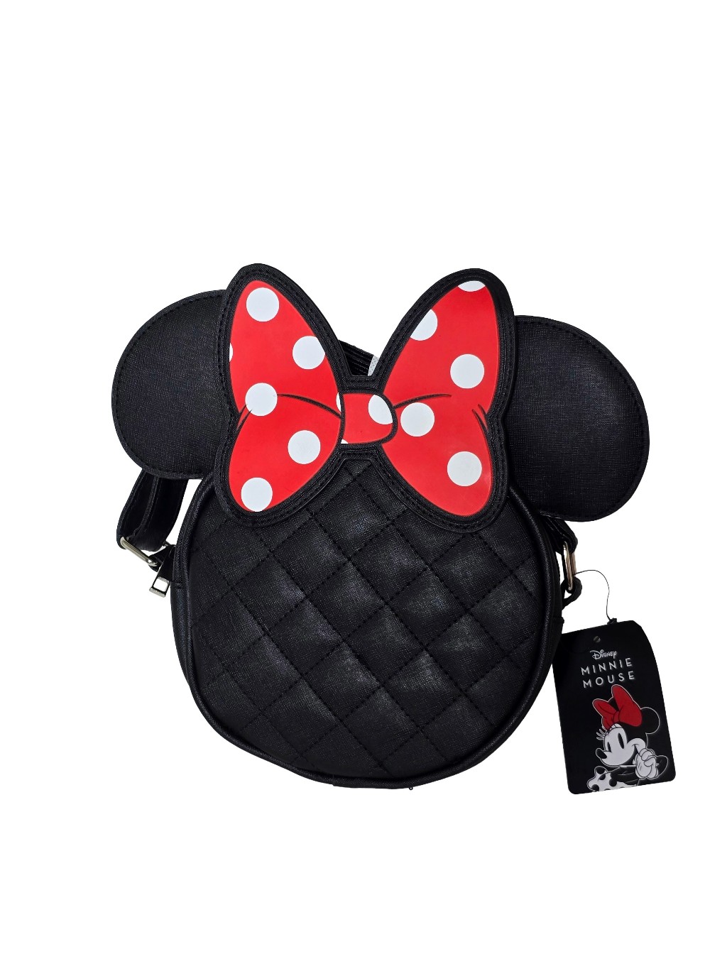 Bioworld Disney Minnie Mouse Quilted Crossbody Bag 7x7 Nwt